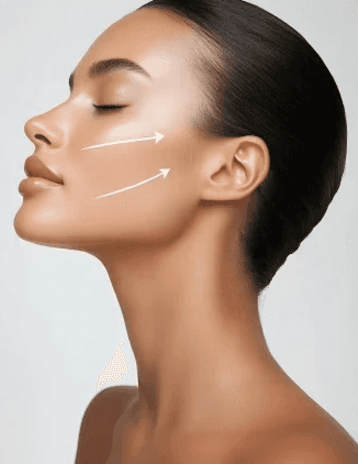 woman looking towards left