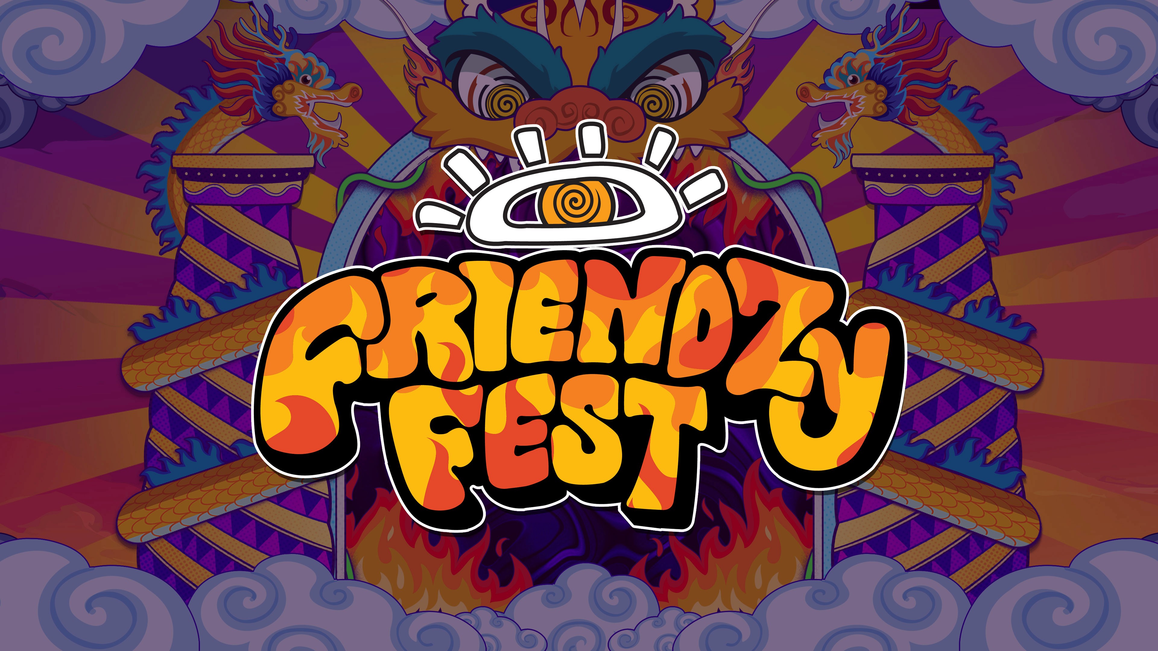 Friendzy Fest rebrand artwork featuring a man portrait