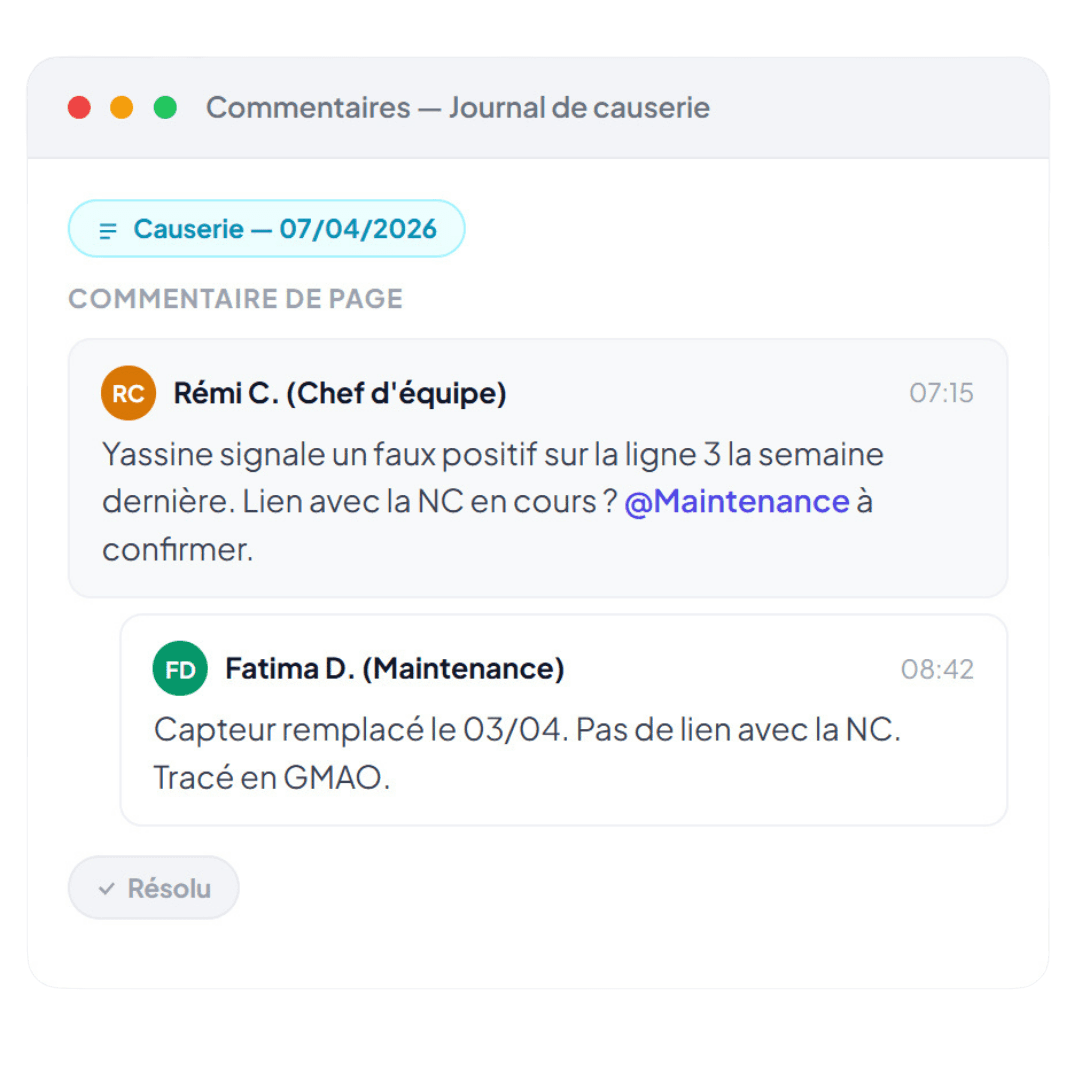 commentaire dans yxir