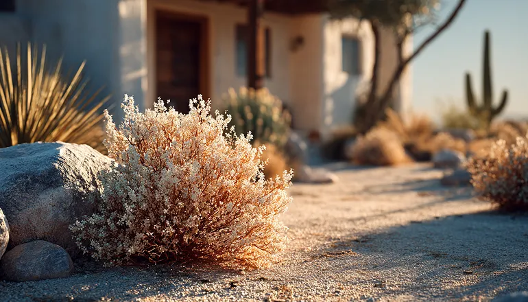 Tumbleweed in arizona yard