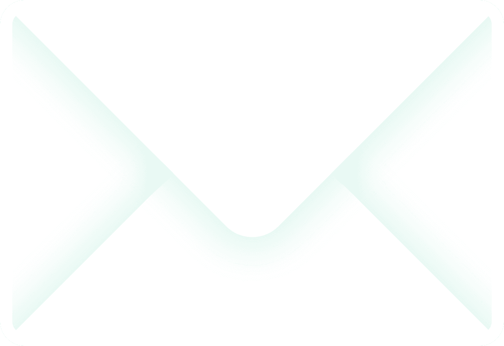 Stylized white envelope icon tilted at an angle, representing a message or notification.