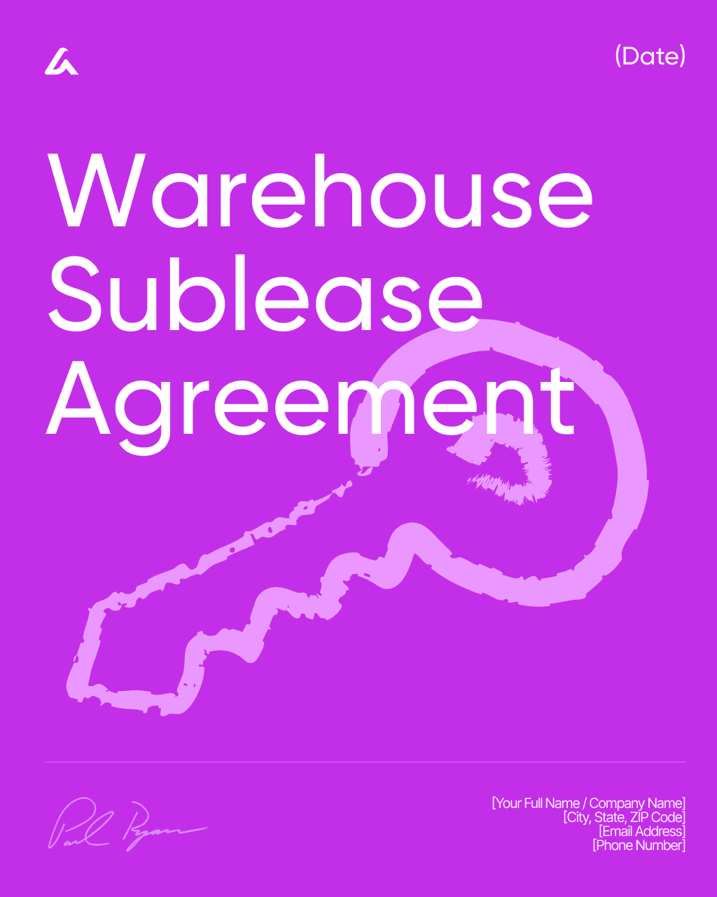 Warehouse Sublease Agreement