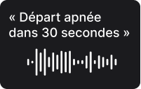 suivi d'une séance avec guidage audio et vibration