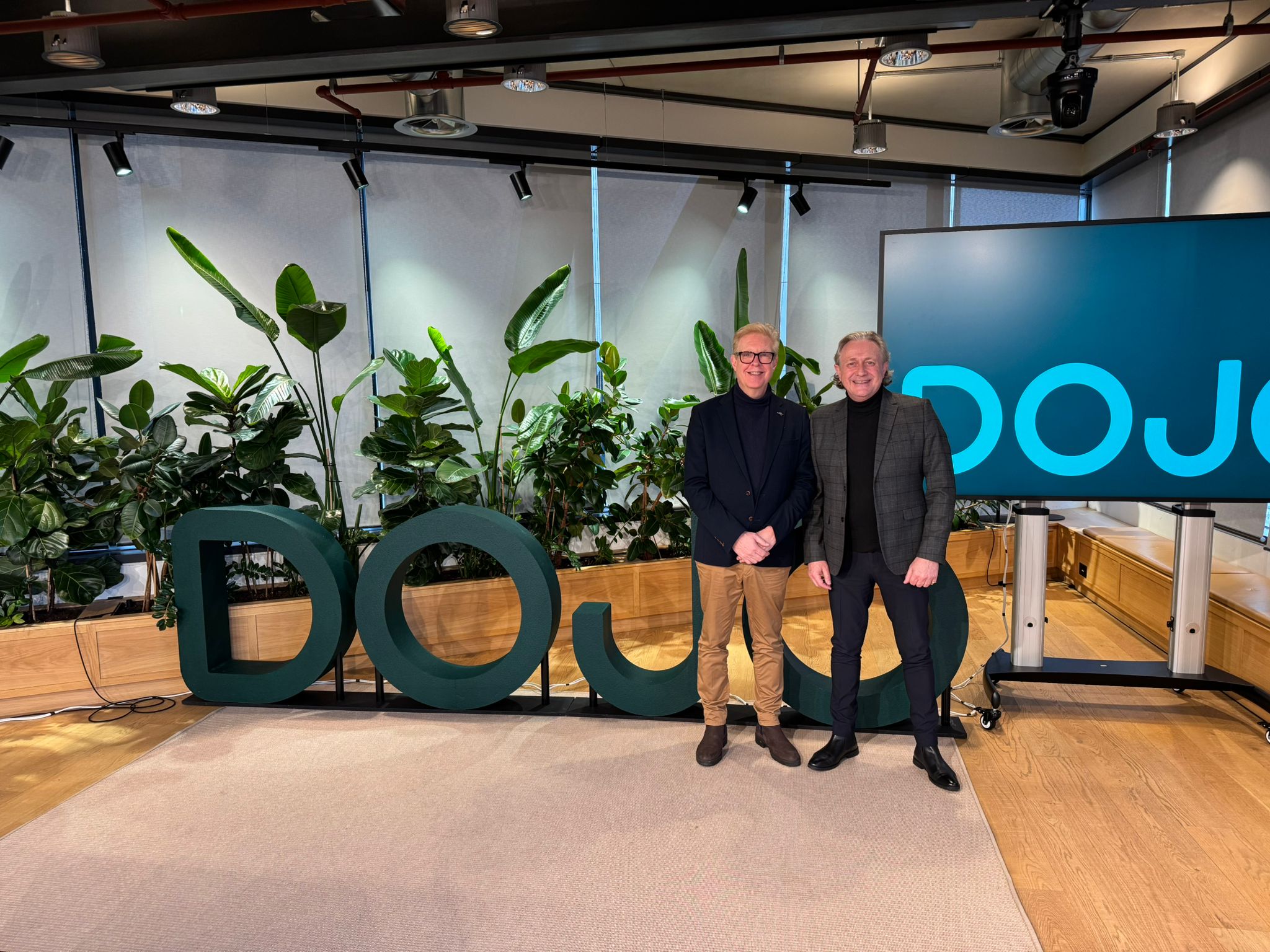 Nicholas Gould and Darren McCrory at DOJO HQ for Automotive Sector