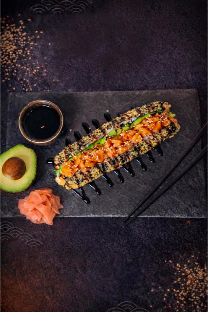 orange flower with black background