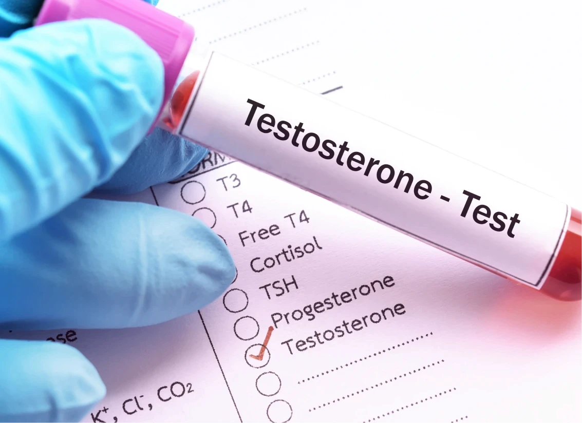 Exame de testosterona para avaliação hormonal da infertilidade masculina