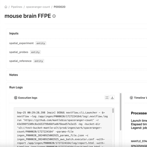 Mantle Product UI - Pipeline