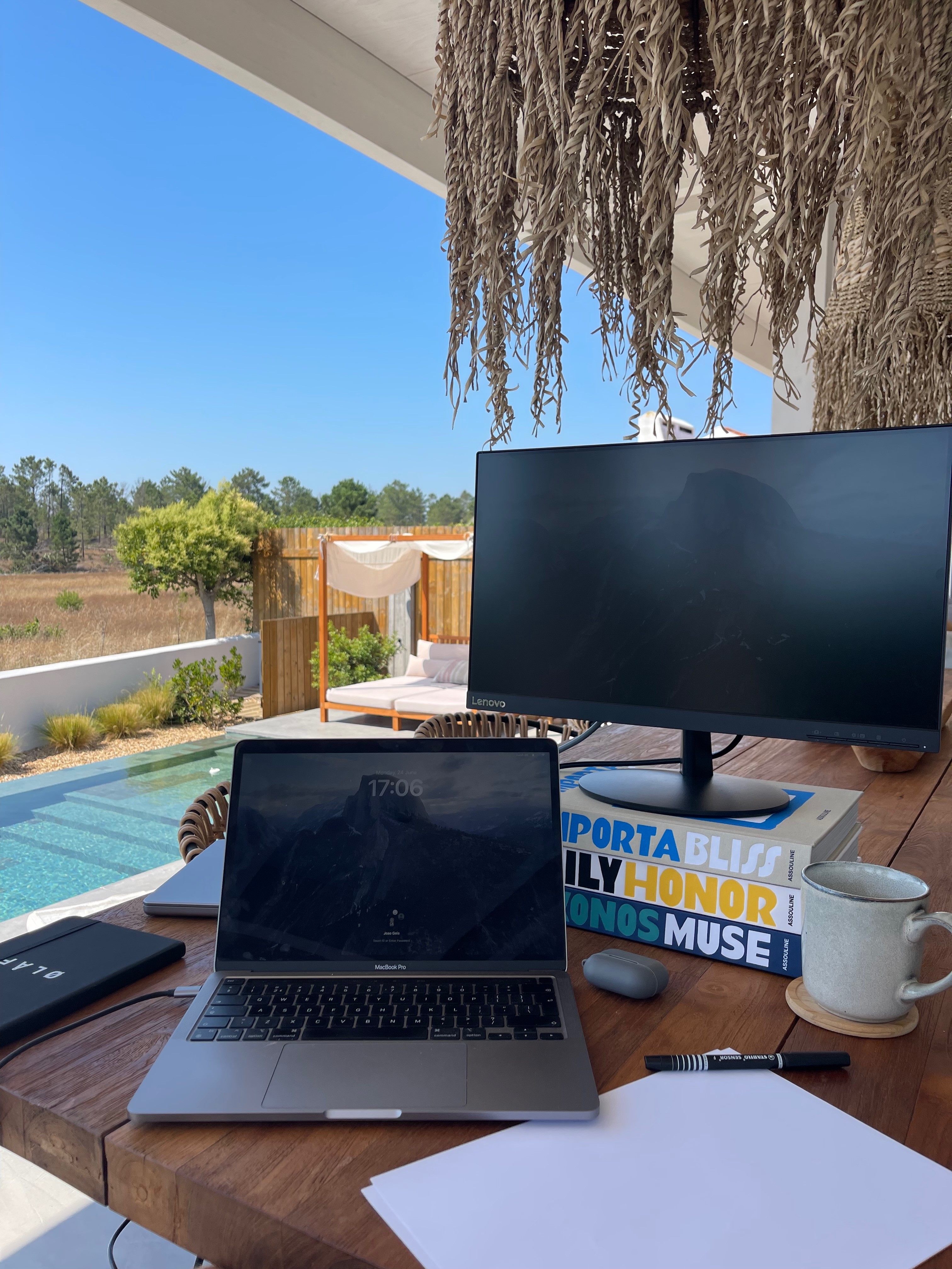 Group of three friends at a mindfulness retreat center
