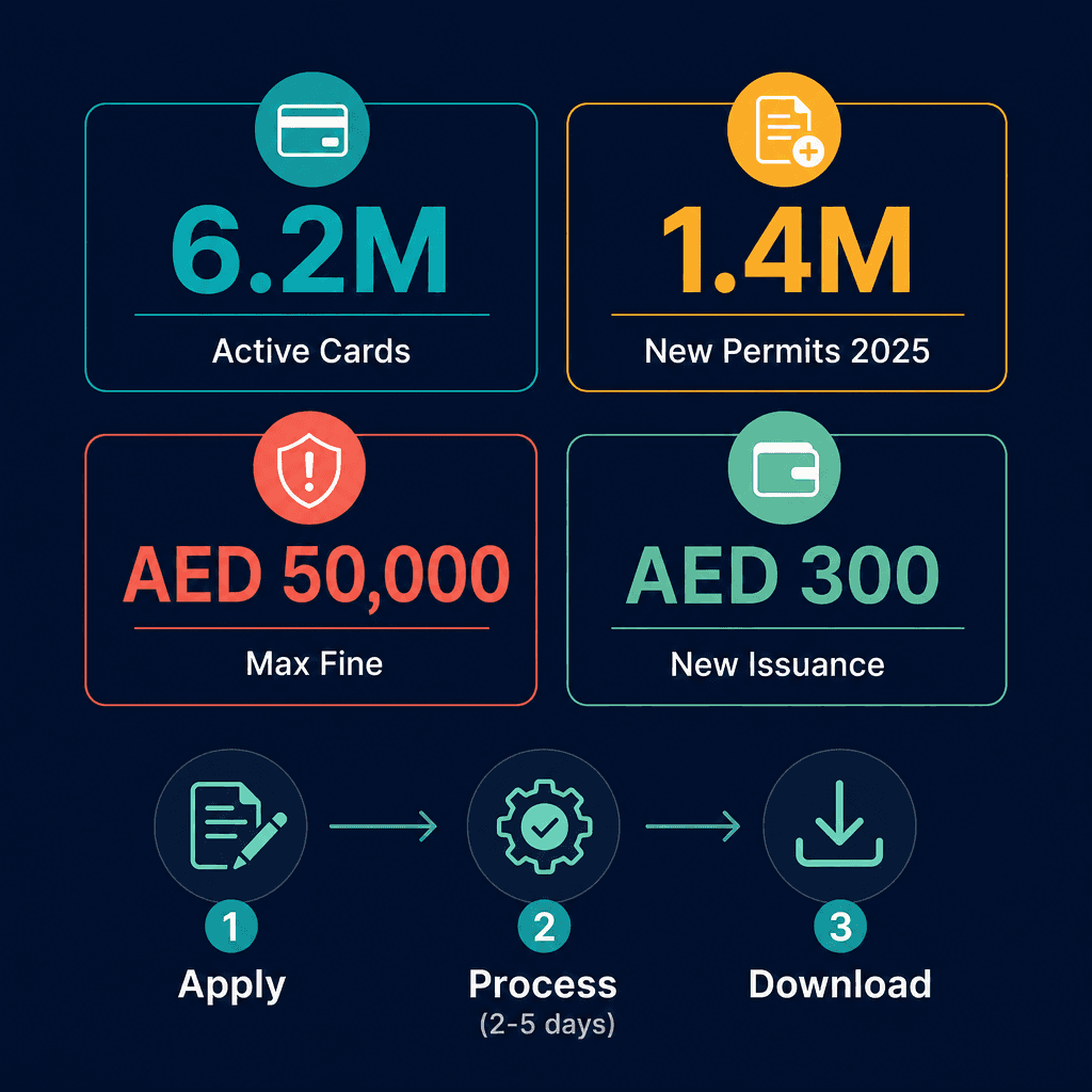 Infographic: UAE Labour Card - How to Get, Check and Download in 2026