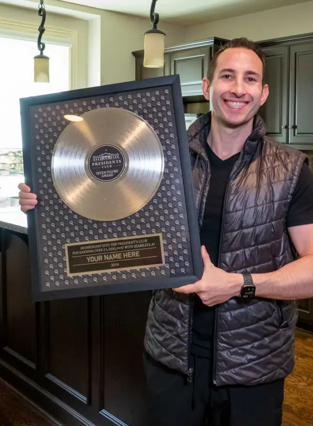 Brandon With Award