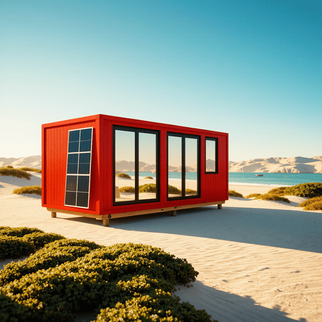 product photography of a modular living unit