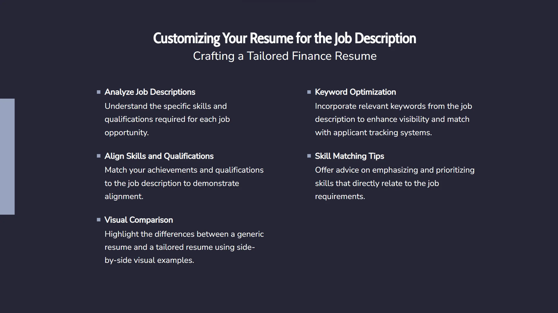 Finance Resume Template