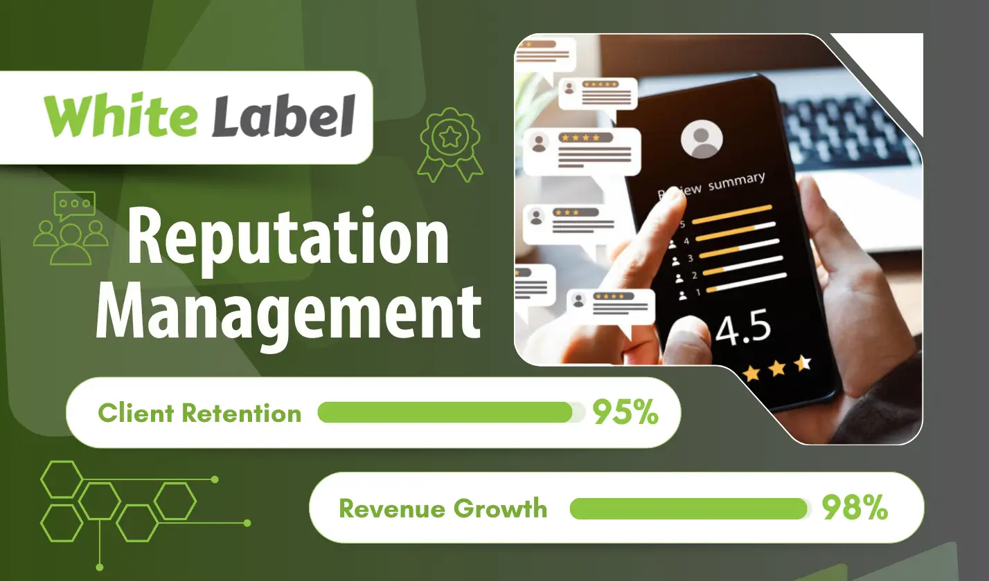 white label reputation management with client retention and revenue growth.