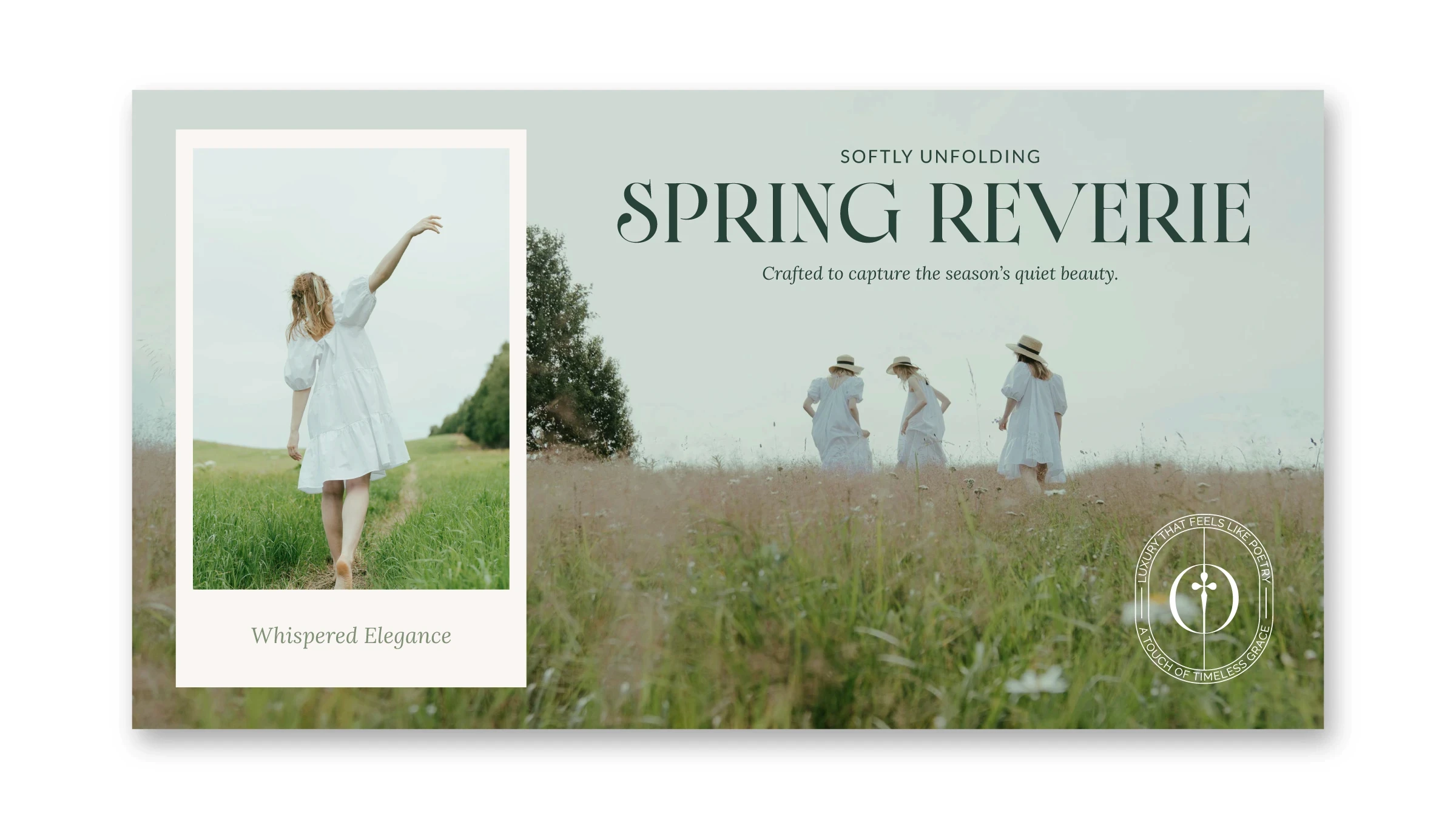 Advertising design piece for Ophelia luxury collection