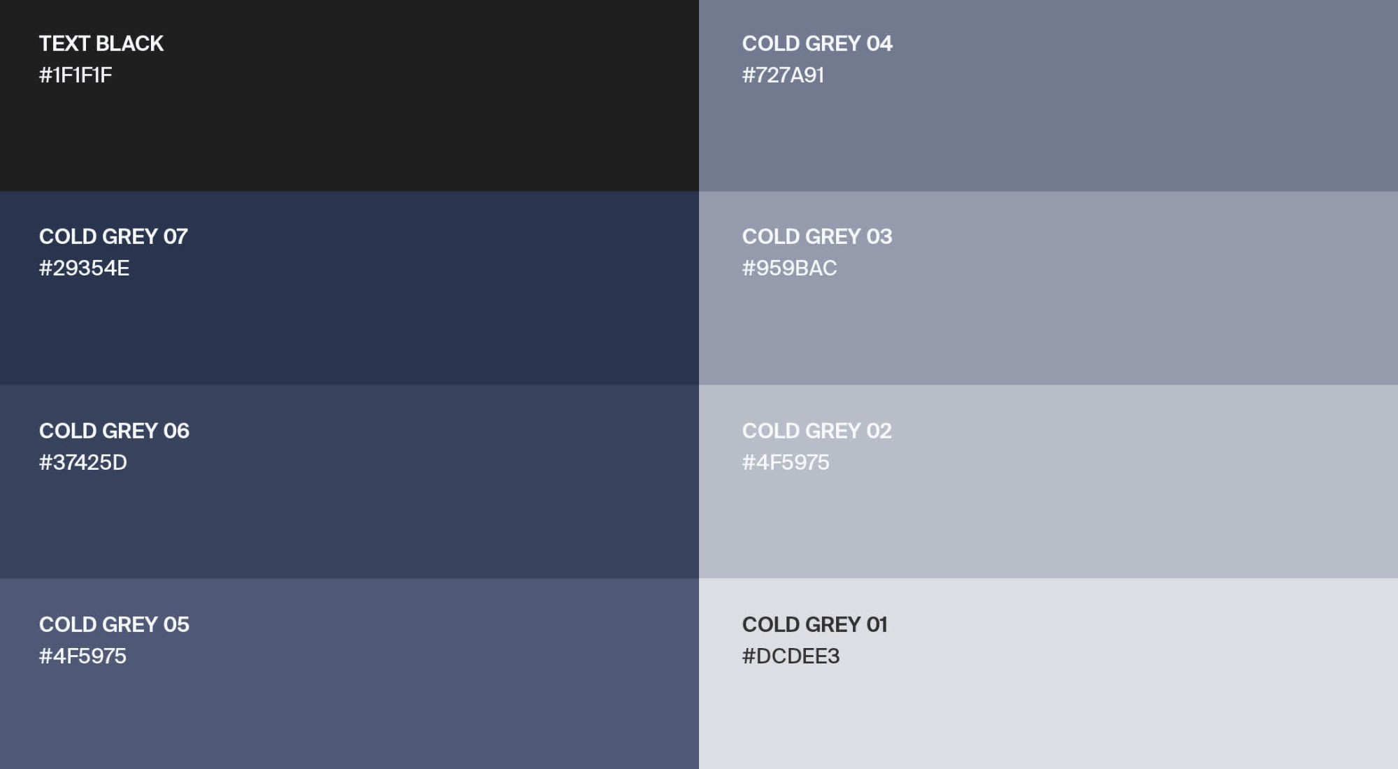 grey color palette