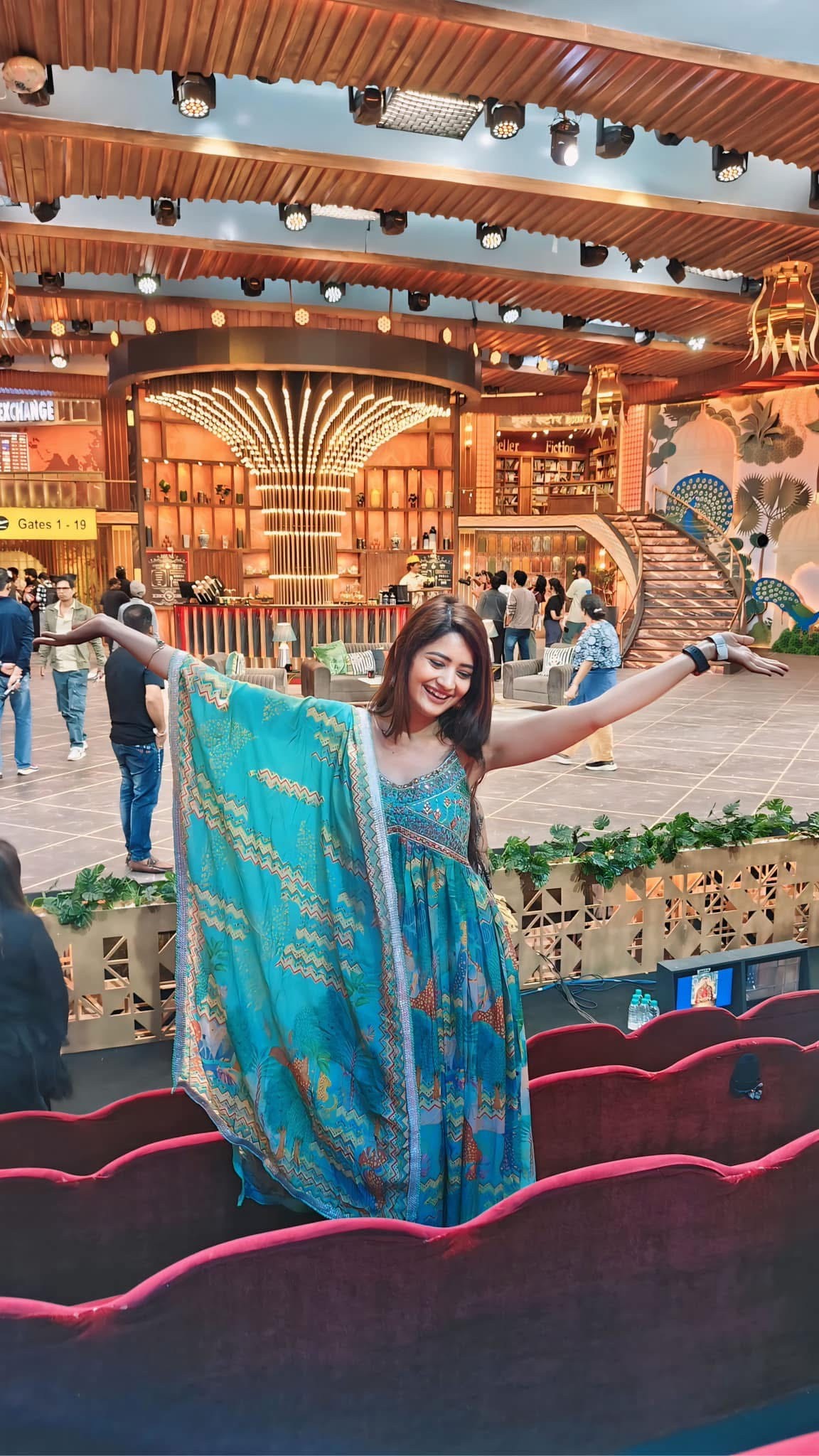 Almas Khan leading the stage at a cultural event