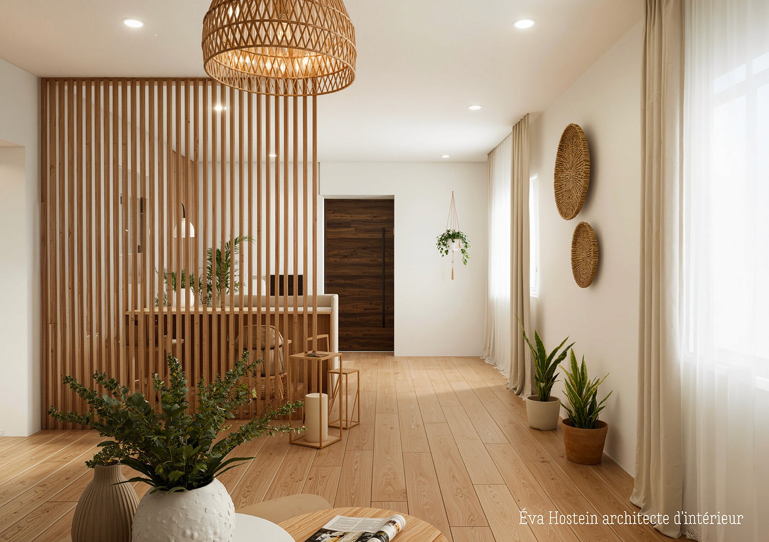 Aménagement intérieur d'un commerce à Bordeaux – comptoir bois, luminaires, espaces optimisés par une architecte d'intérieur spécialisée locaux professionnels