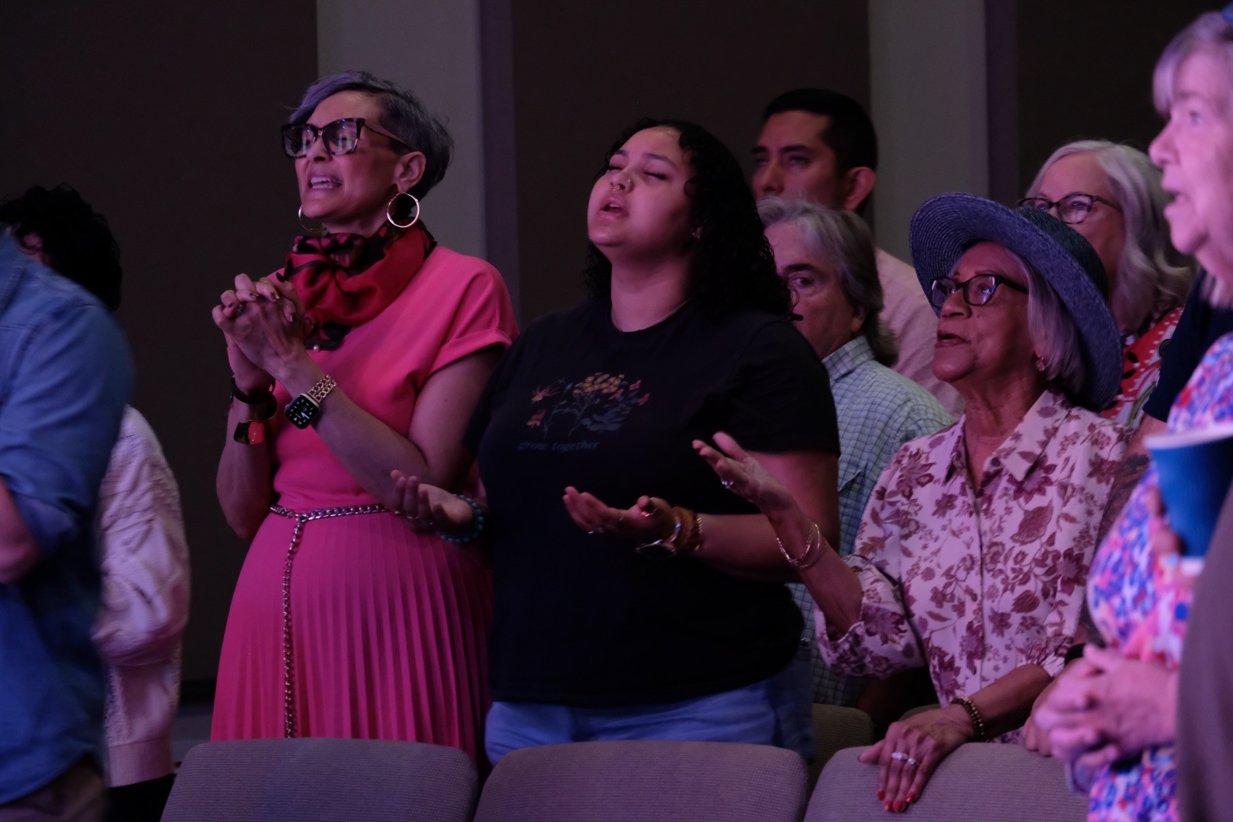 Our congregation worshiping together across the generations