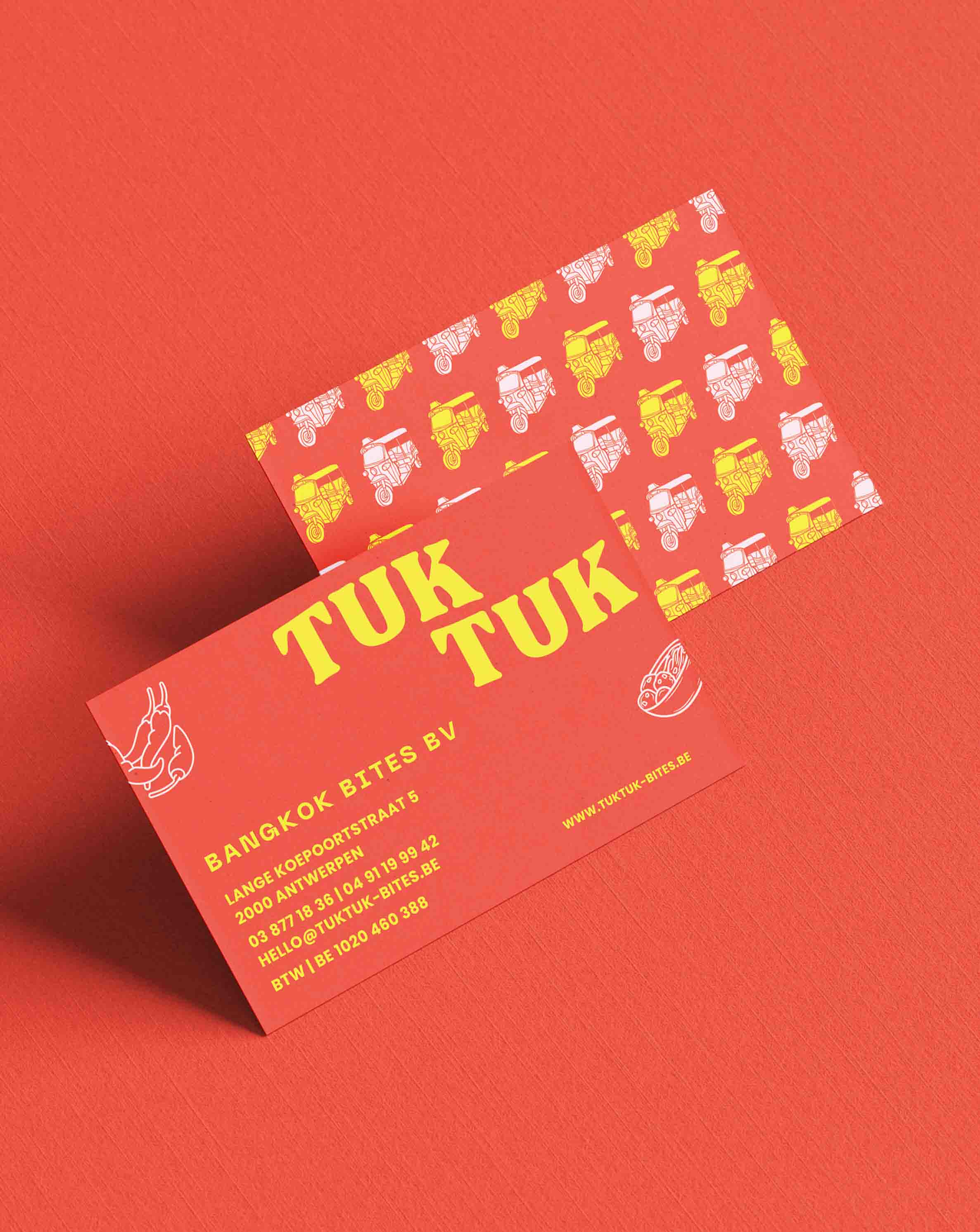 Visitekaartjes TUKTUK (That Eatery & take-away)