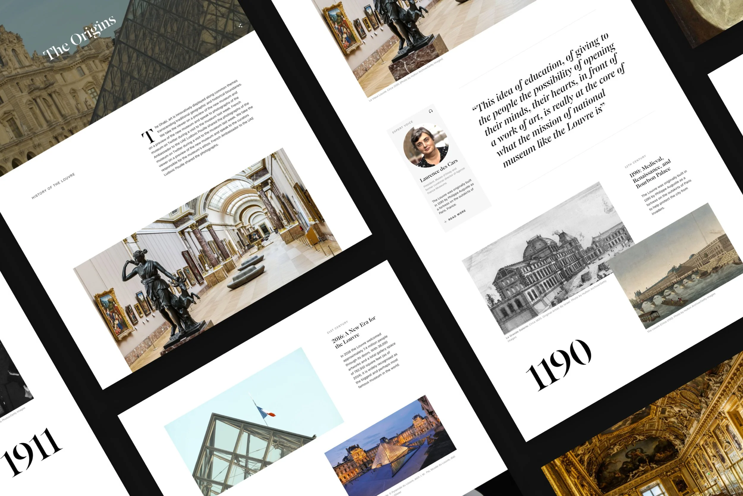 aArticle design for CNN Style's interactive feature on the Louvre Abu Dhabi Museum.