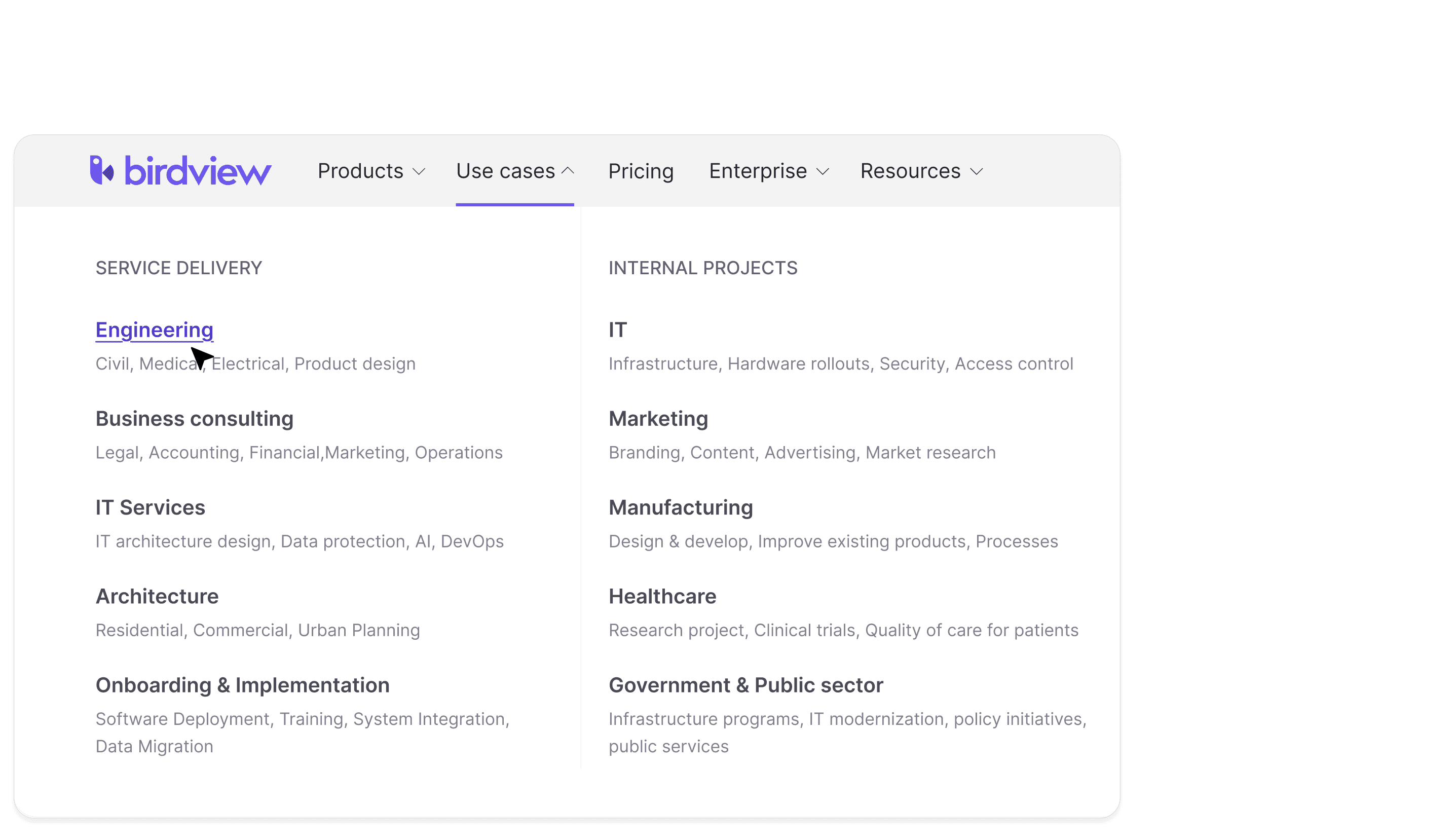 Tablet showing Bloomy UI