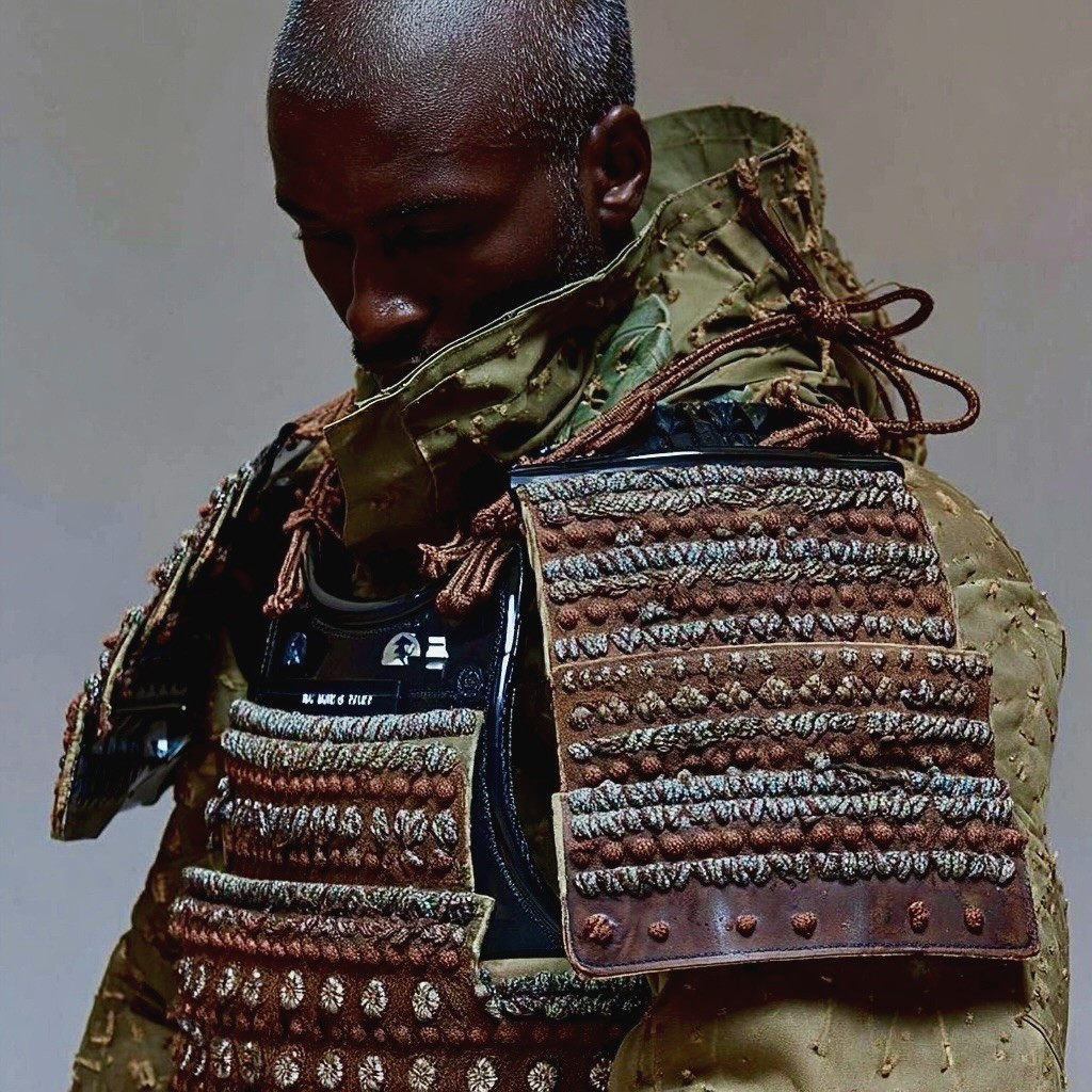 a black female model