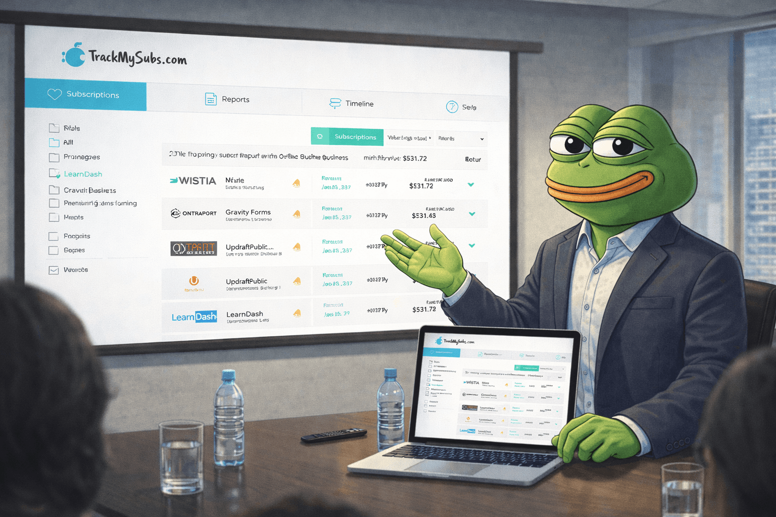 TrackmySubs Subscription tracker for businesses and SAAS