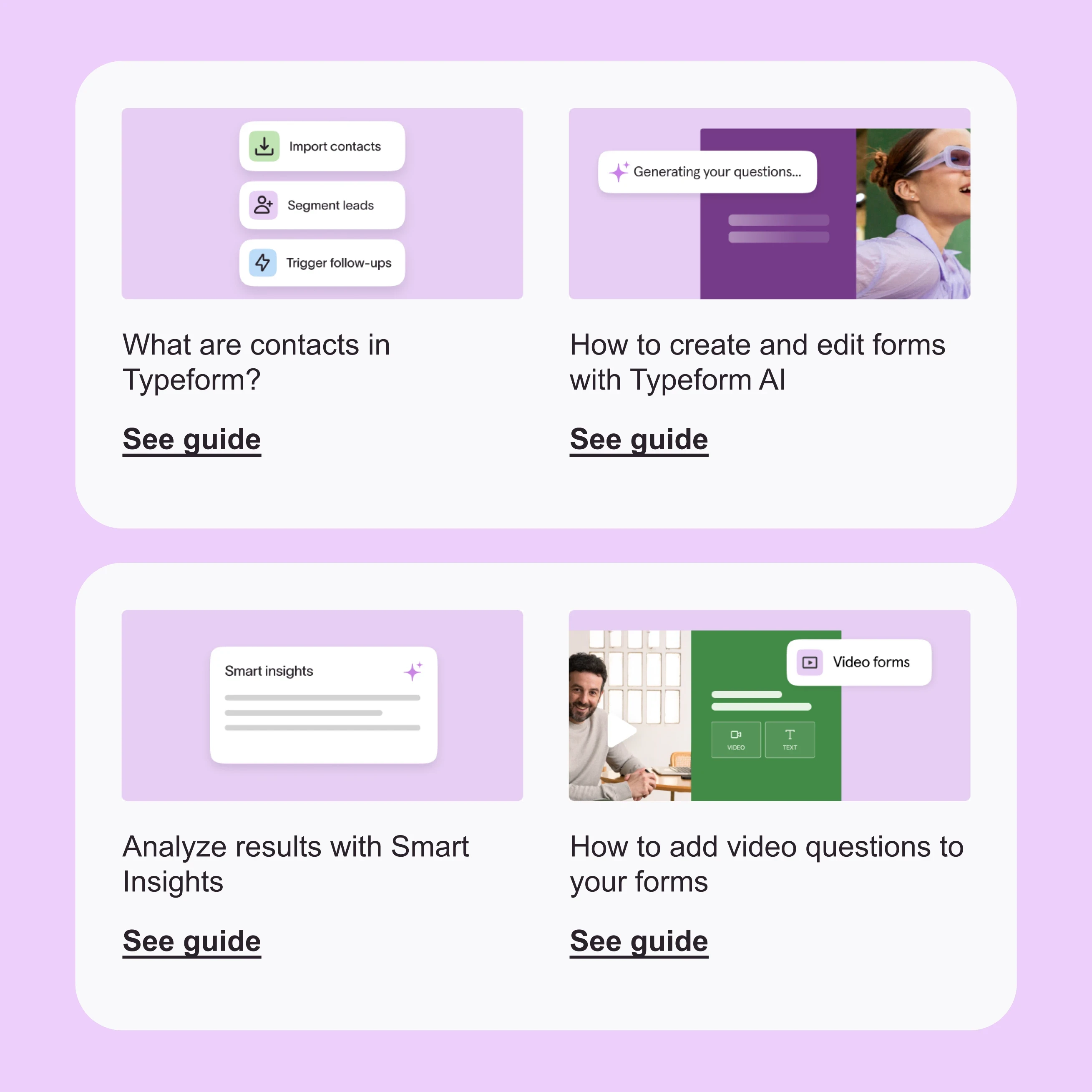 Typeform template design