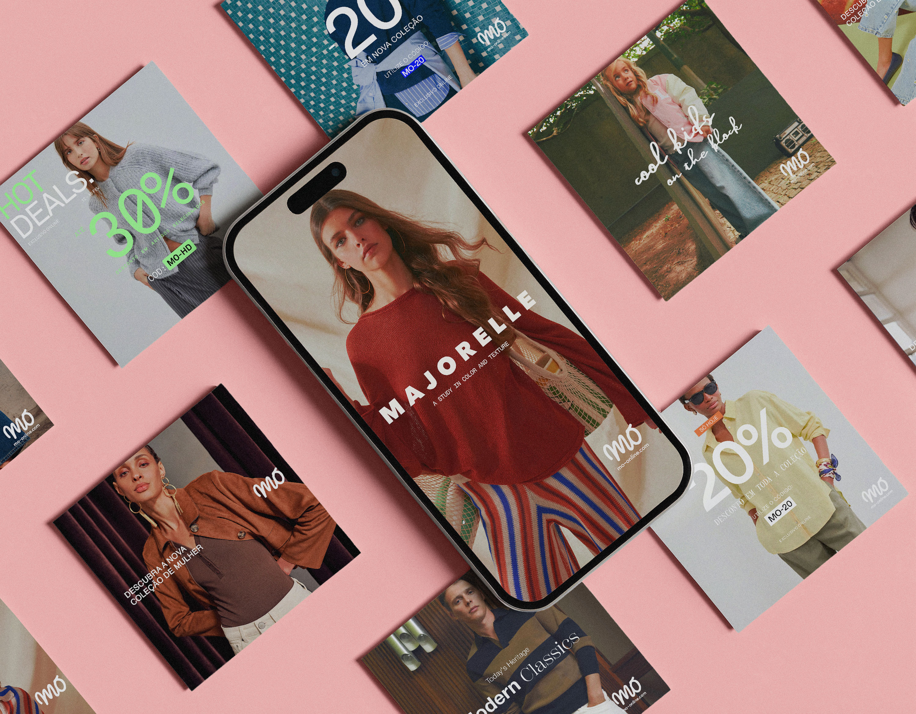 Stack of modern books and magazine with minimalist cover design on leather chair