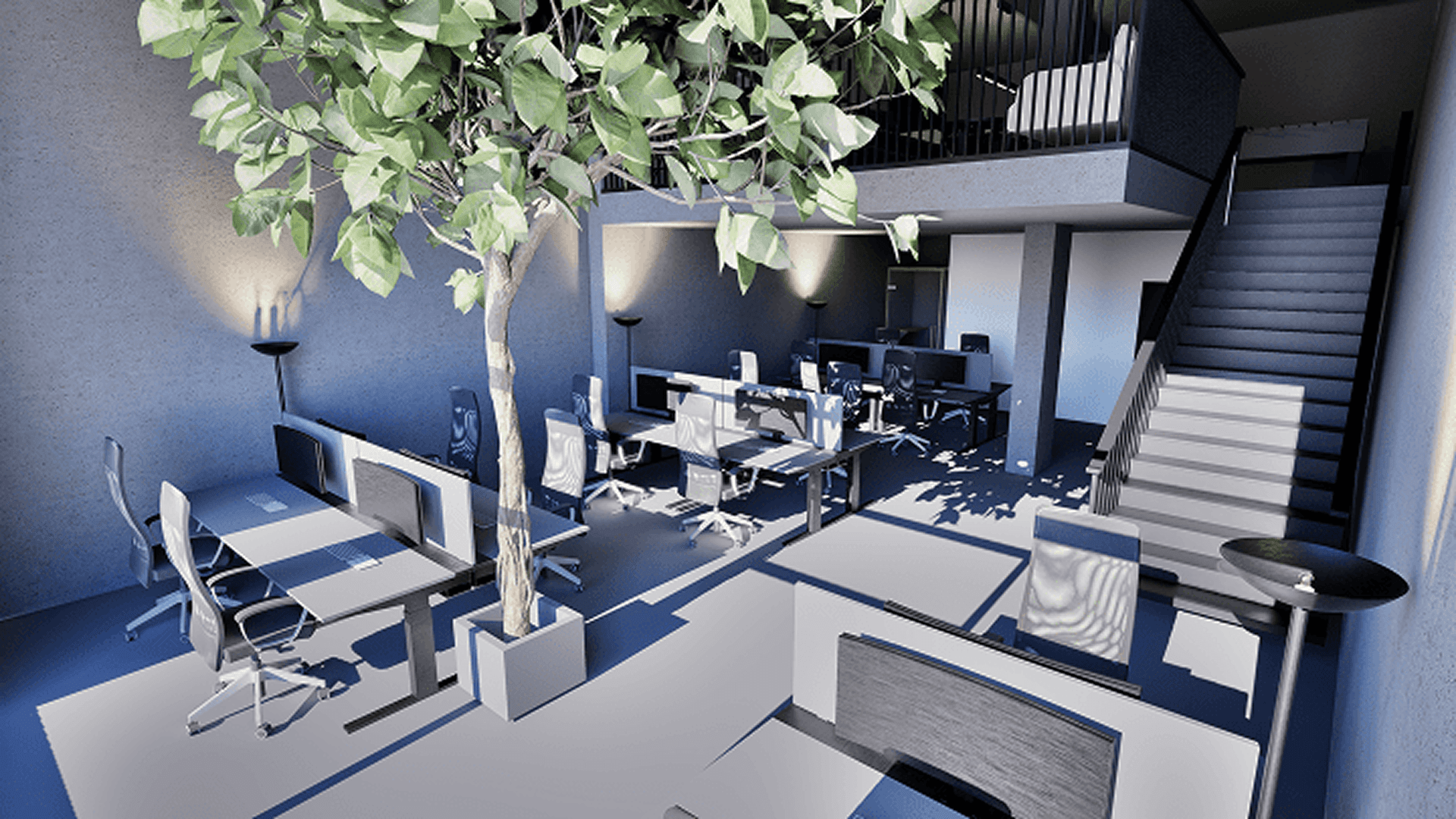 Büro - Erdgeschoss mit 14 Arbeitsplätzen