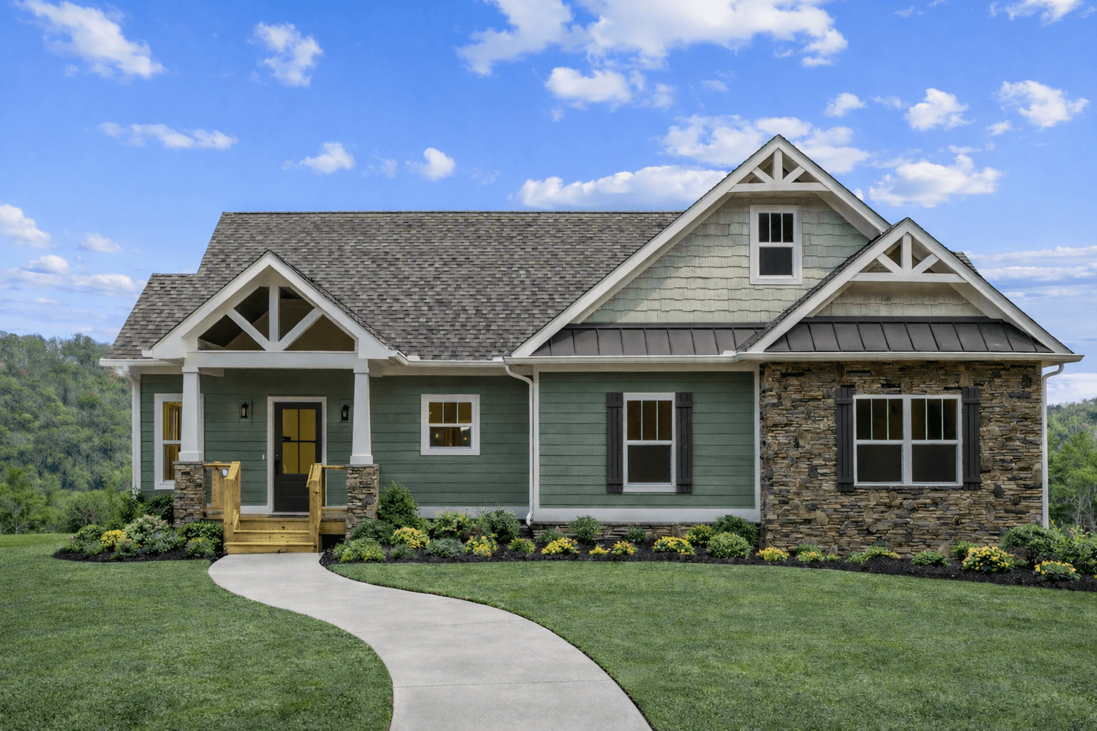 3 bedroom, 2 bathroom custom home in GA,TN,NC, and SC