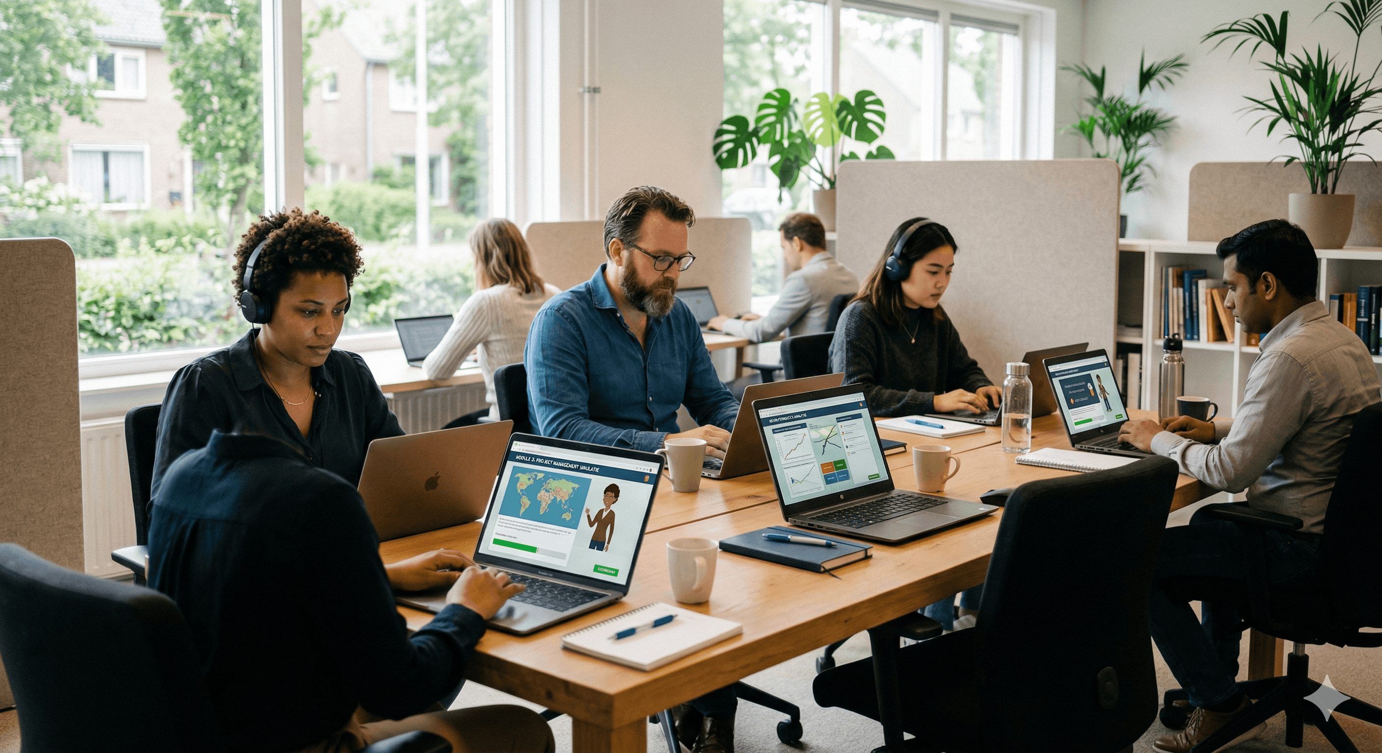 Logo KlankKr8 met het hoofdkarakter in het midden die enkele klanken vast heeft