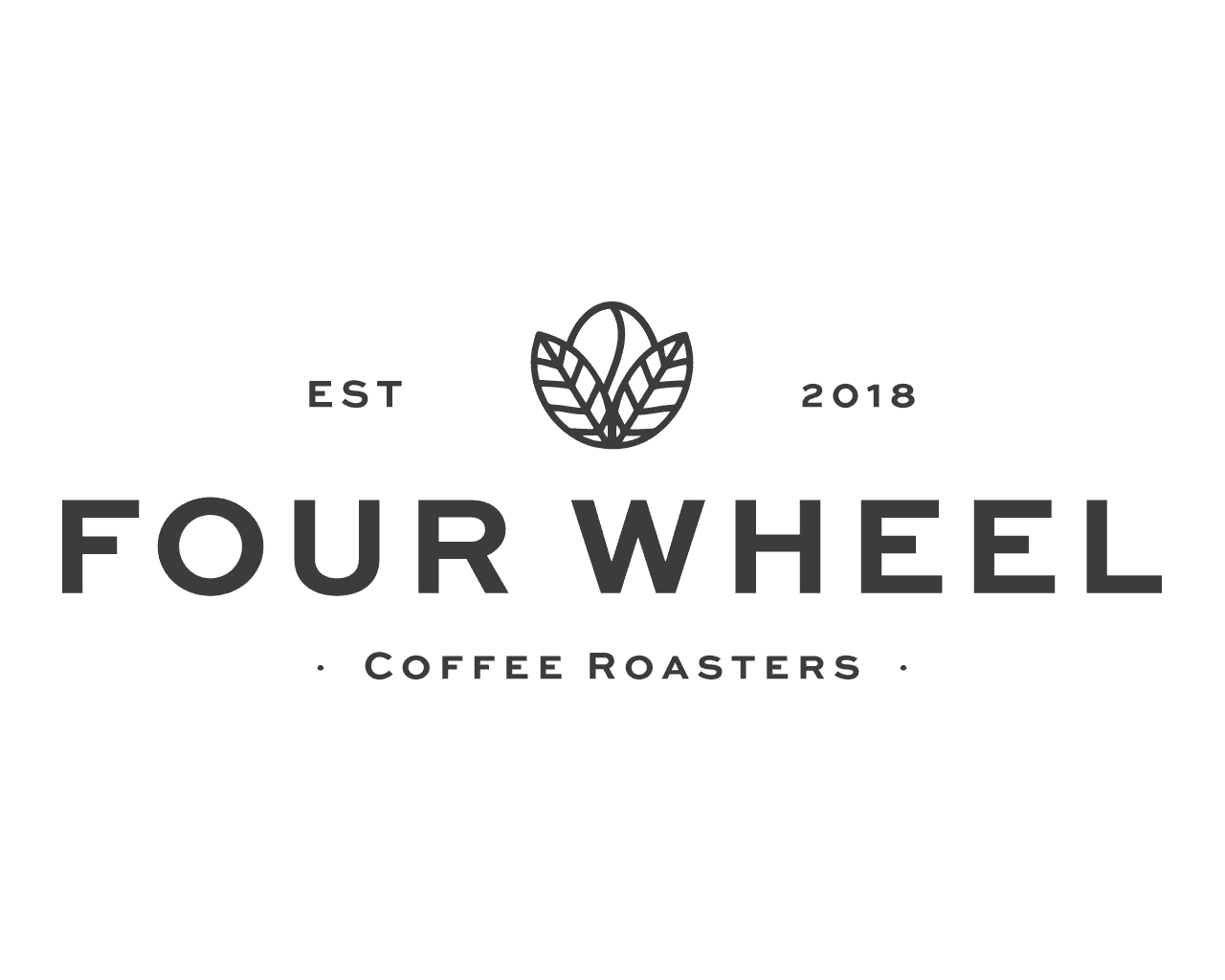 Four wheel coffee roasters logo