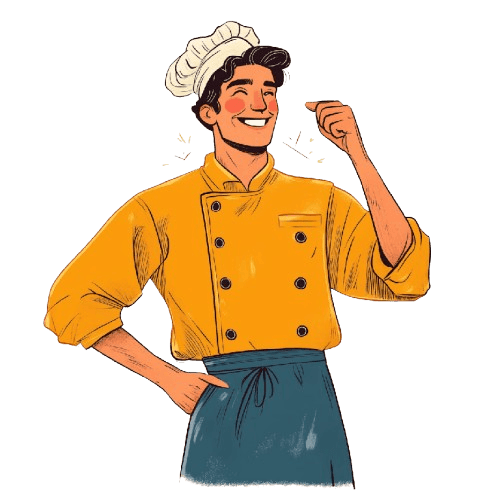 Animated Male Chef in Triumph