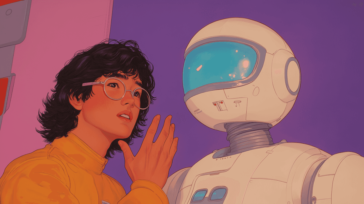 Humain qui murmure à l'oreille d'une intelligence artificielle