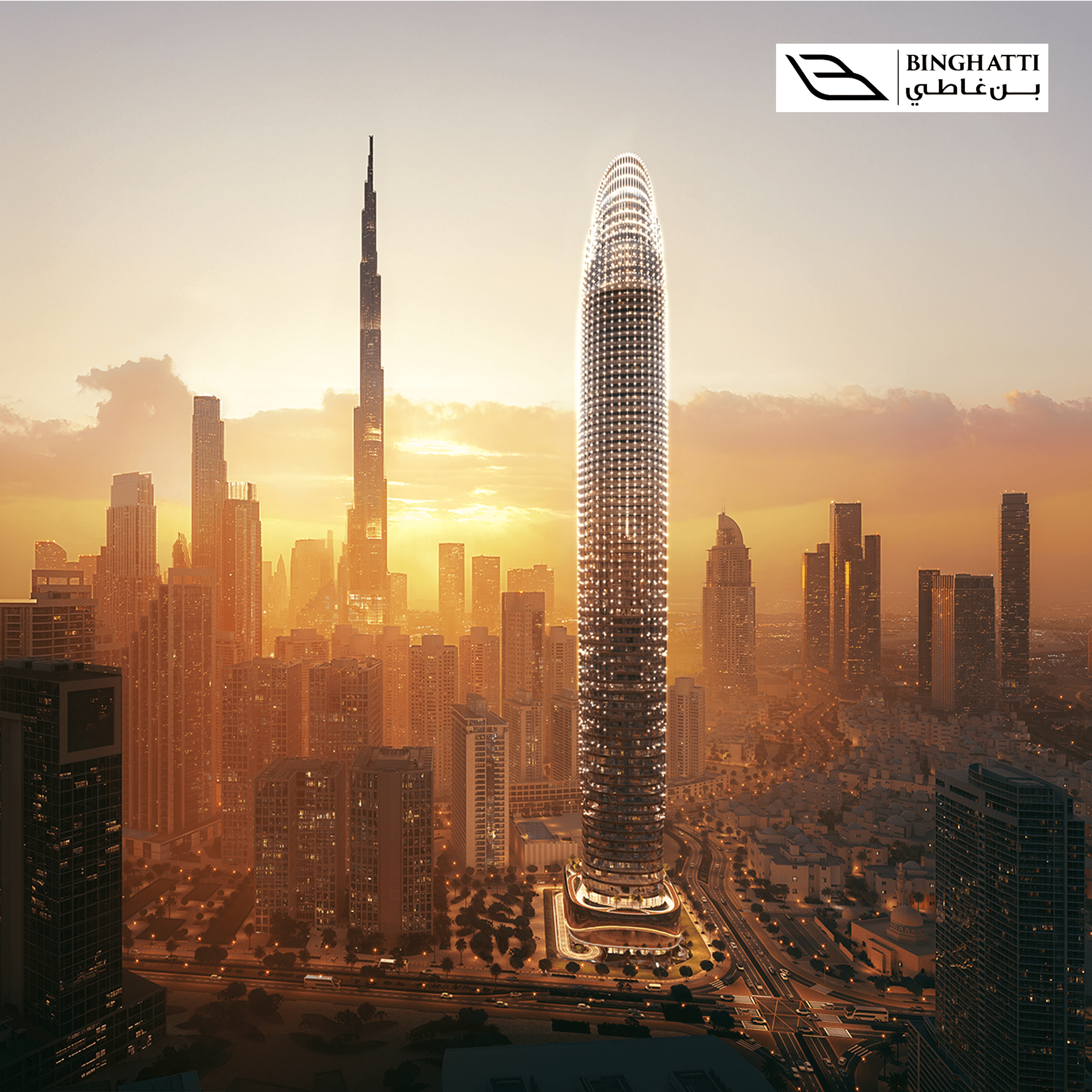 Binghatti SkyBlade - Iconic Tower, Dubai — Binghatti Sky Blade at Downtown, dream home into reality by offering lavish homes. Sky Blade stunning aesthetics & timeless modern standards of quality. Price from AED 1.67M.