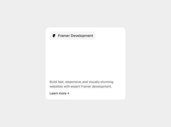 Framer Service Component