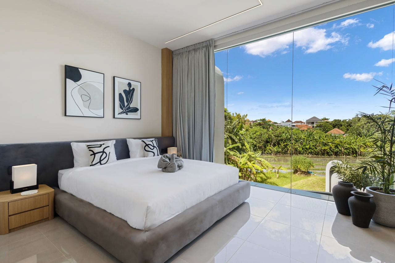 2-bedroom townhouses with rooftop and rice field views in Umalas