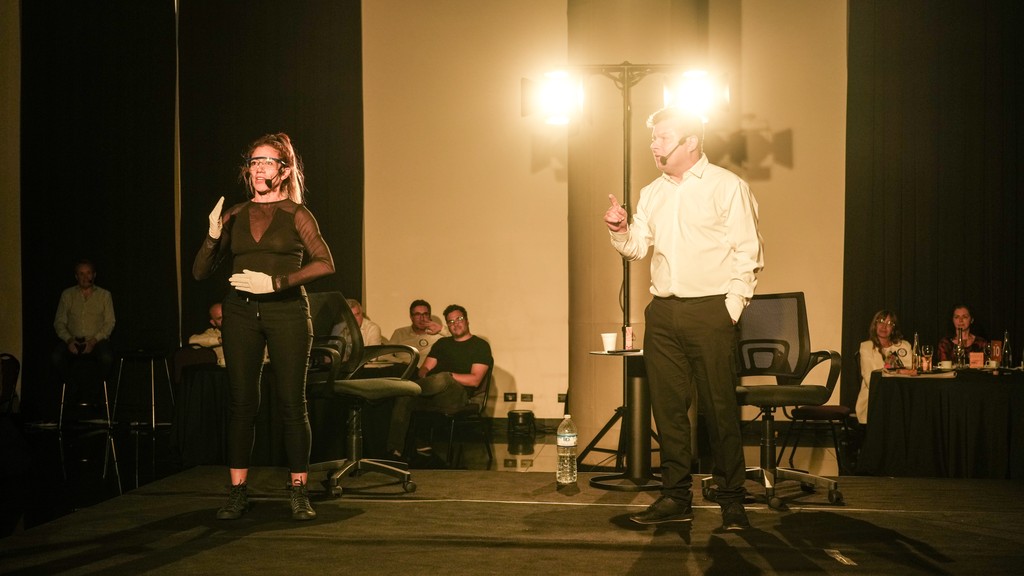 a close up of a reel of film