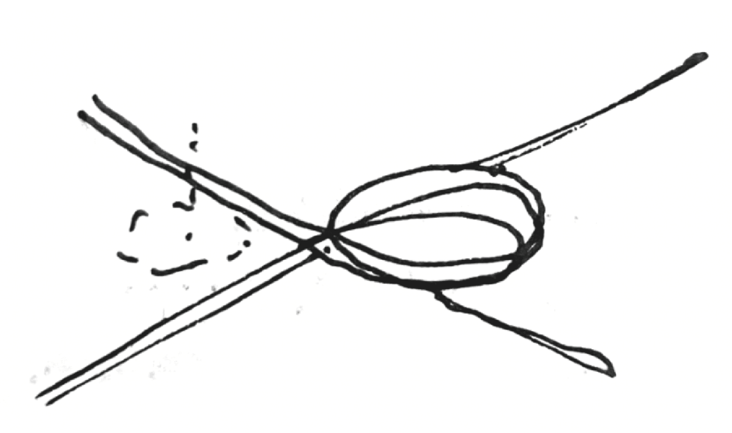 Initial design sketch, studying the intersection of two massings.