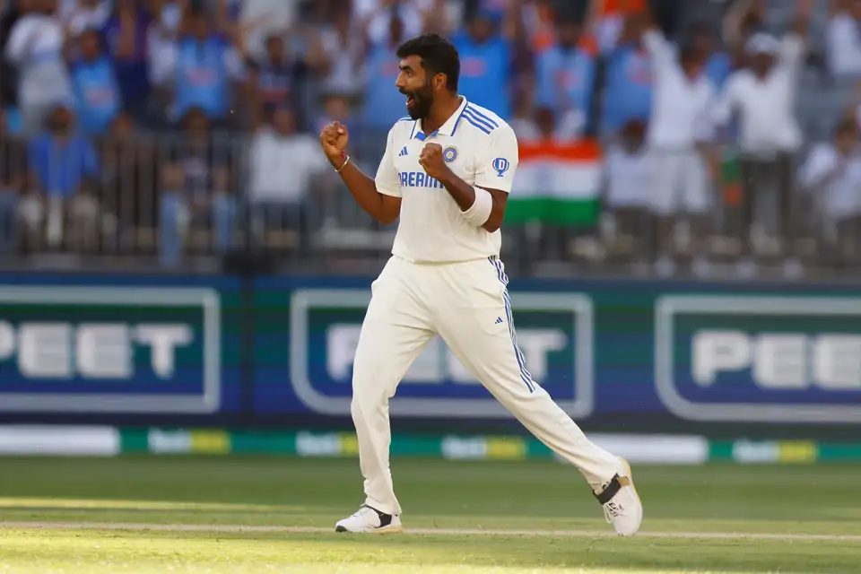 Jasprit Bumrah celebrating