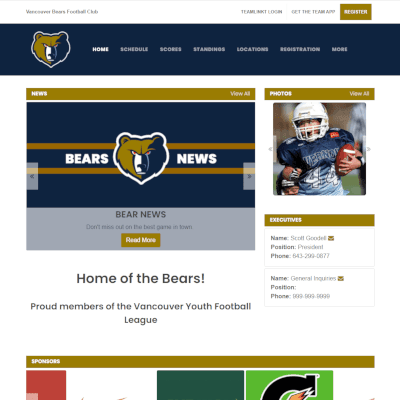 TeamLinkt's Website Template Screenshot