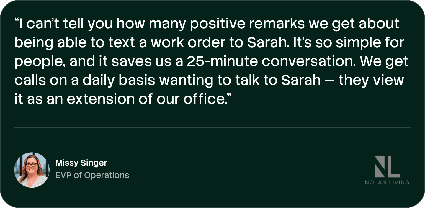 How Nolan Living gave site teams time back by automating work order intake