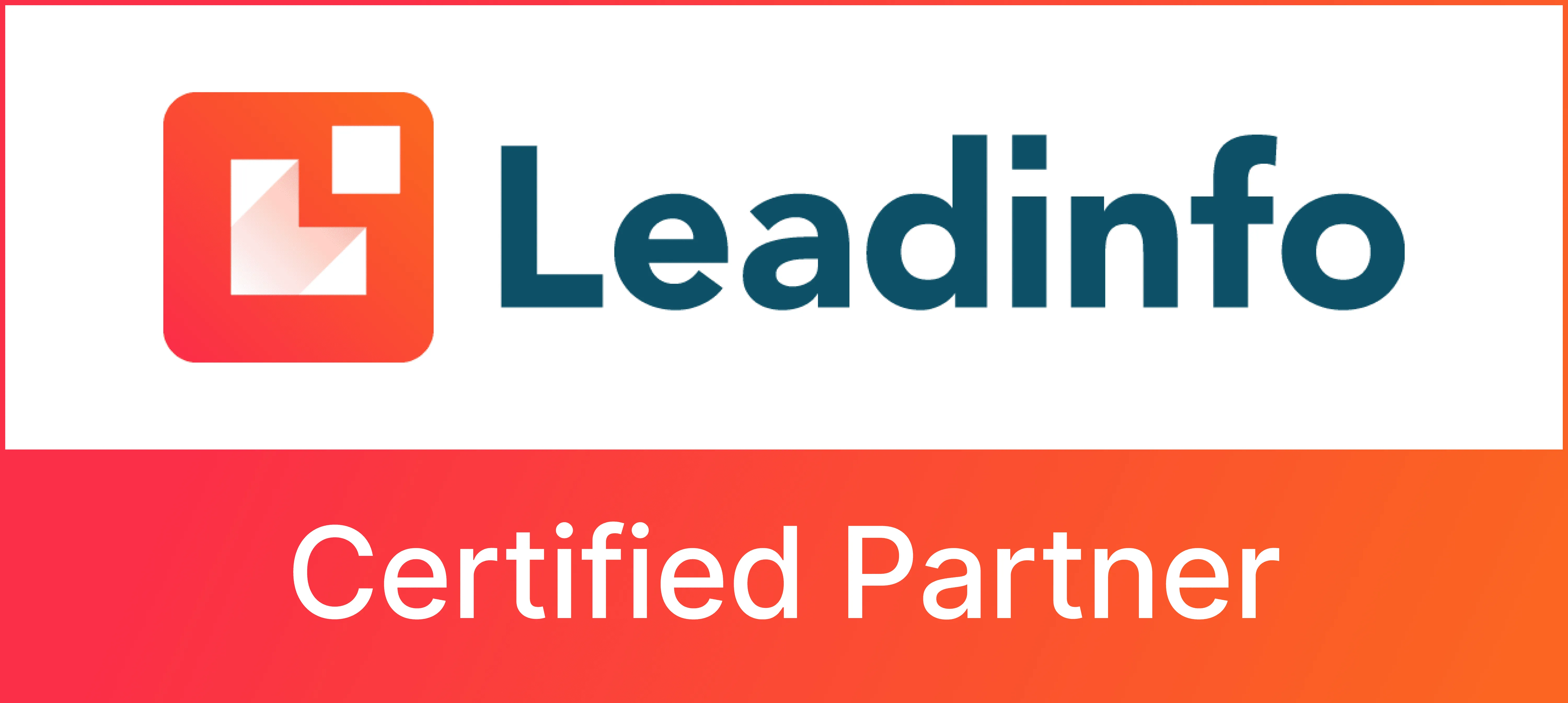 leadinfo certified partner badge