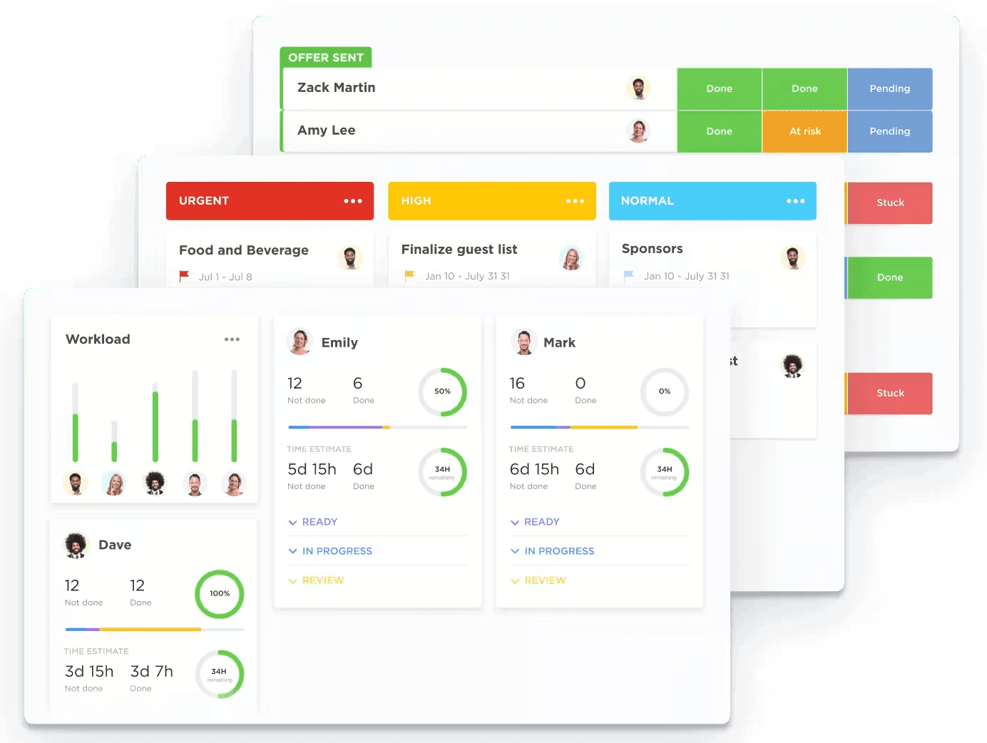 Interface of ClickUp