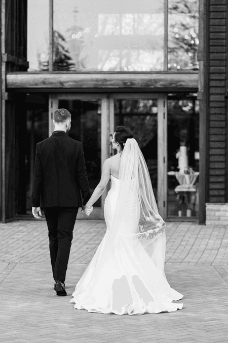 Outside wedding picture