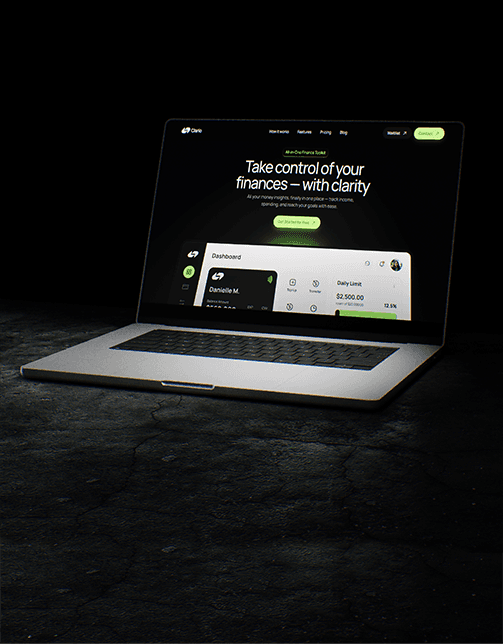 Modern web platform dashboard interface designed for business management and digital services