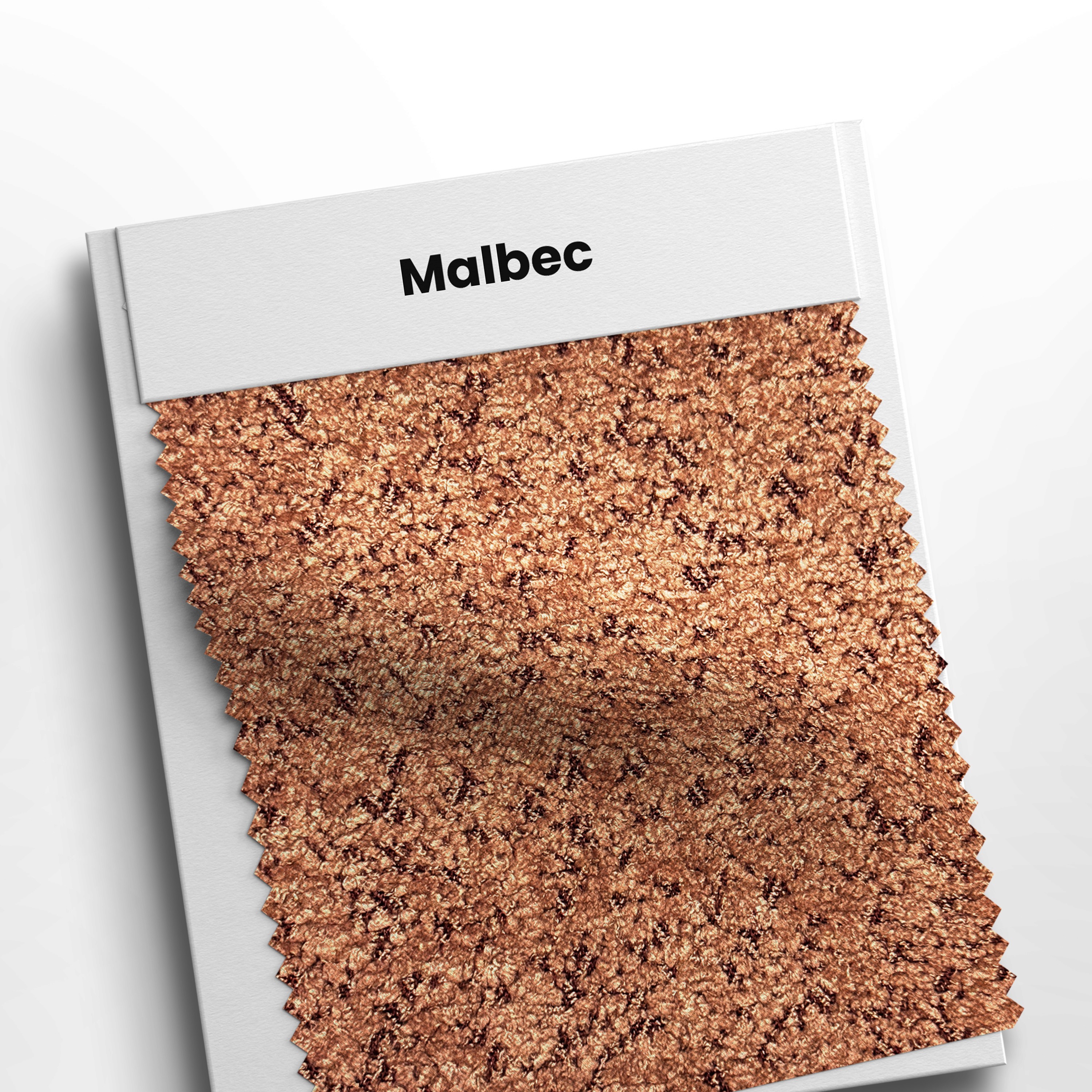 mostruário com tecido malbec cor 68