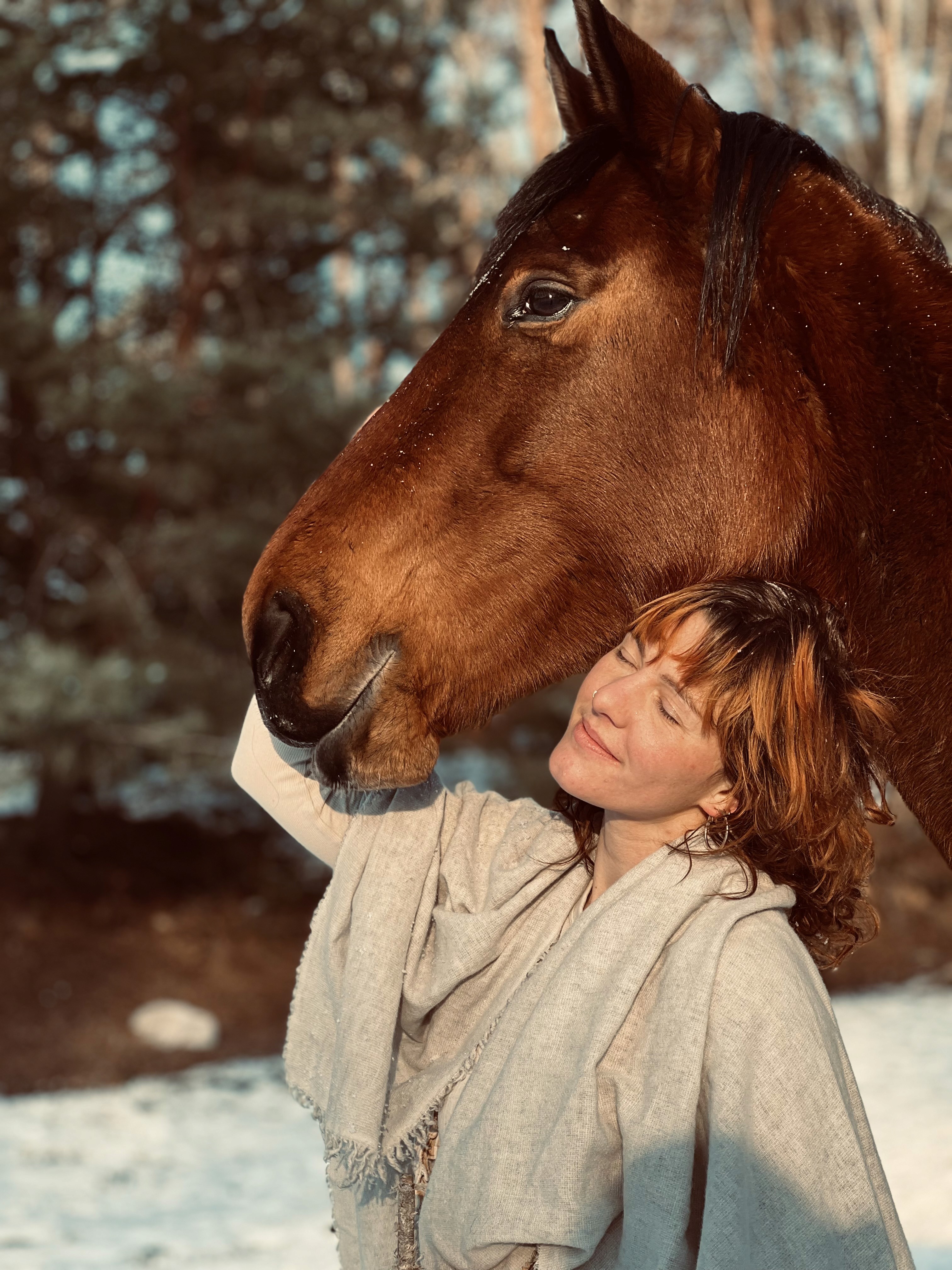 woman and horse