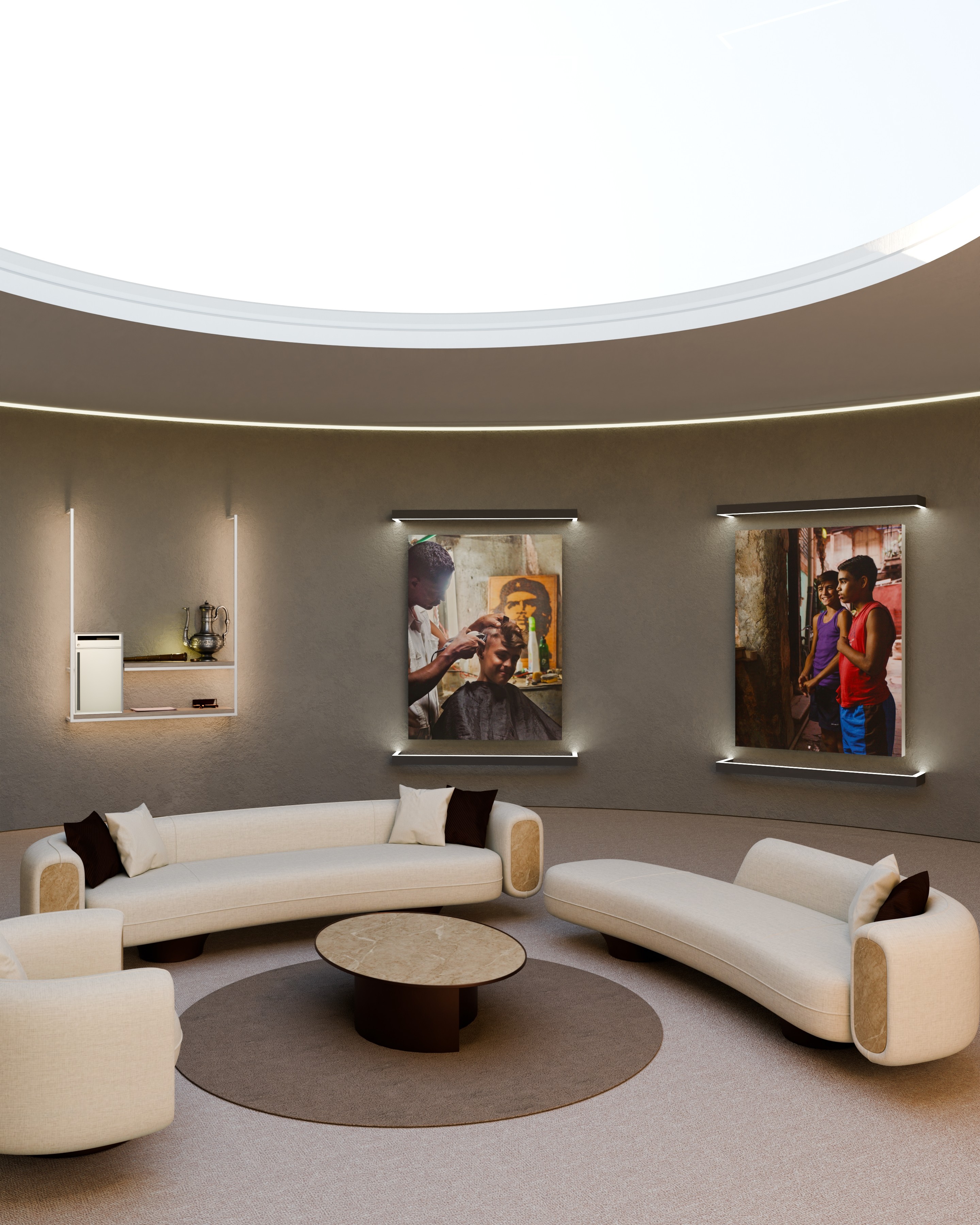 Exhibition view, Rich in What Matters, Canvas of the Heart.